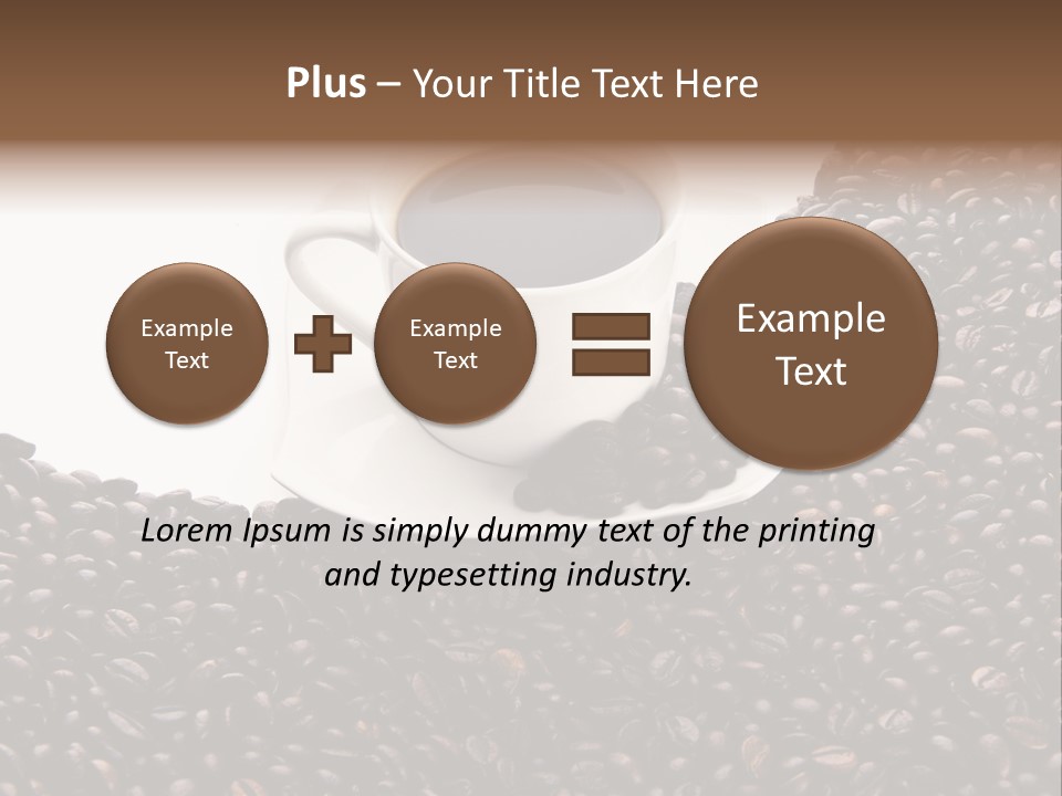 White Seed Caffeine PowerPoint Template