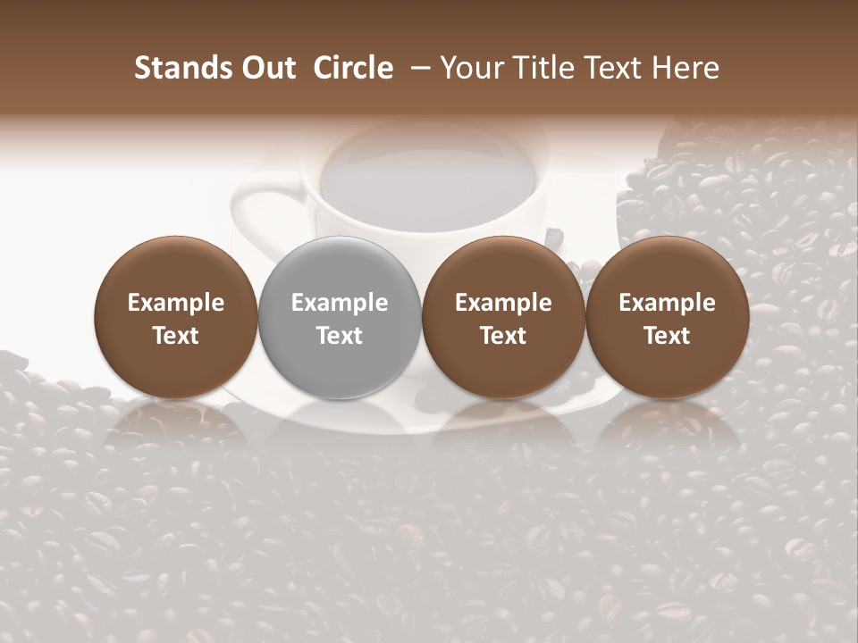White Seed Caffeine PowerPoint Template