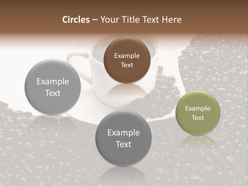 White Seed Caffeine PowerPoint Template