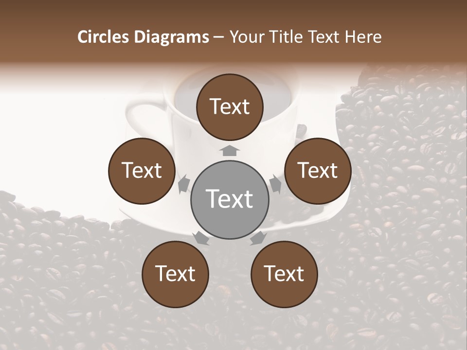 White Seed Caffeine PowerPoint Template