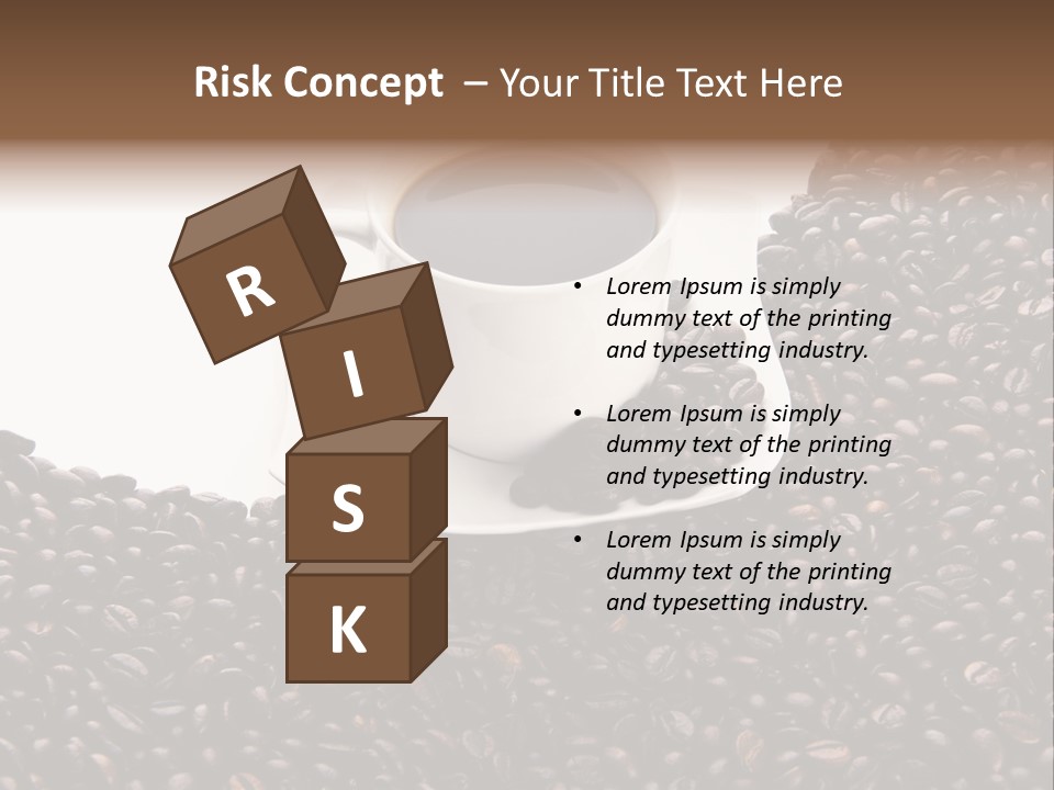 White Seed Caffeine PowerPoint Template