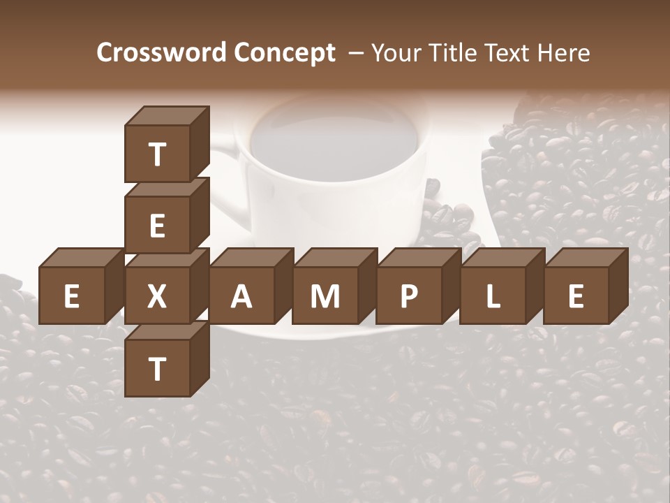 White Seed Caffeine PowerPoint Template
