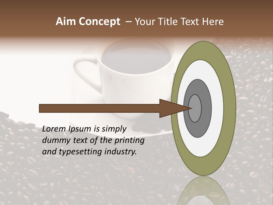 White Seed Caffeine PowerPoint Template