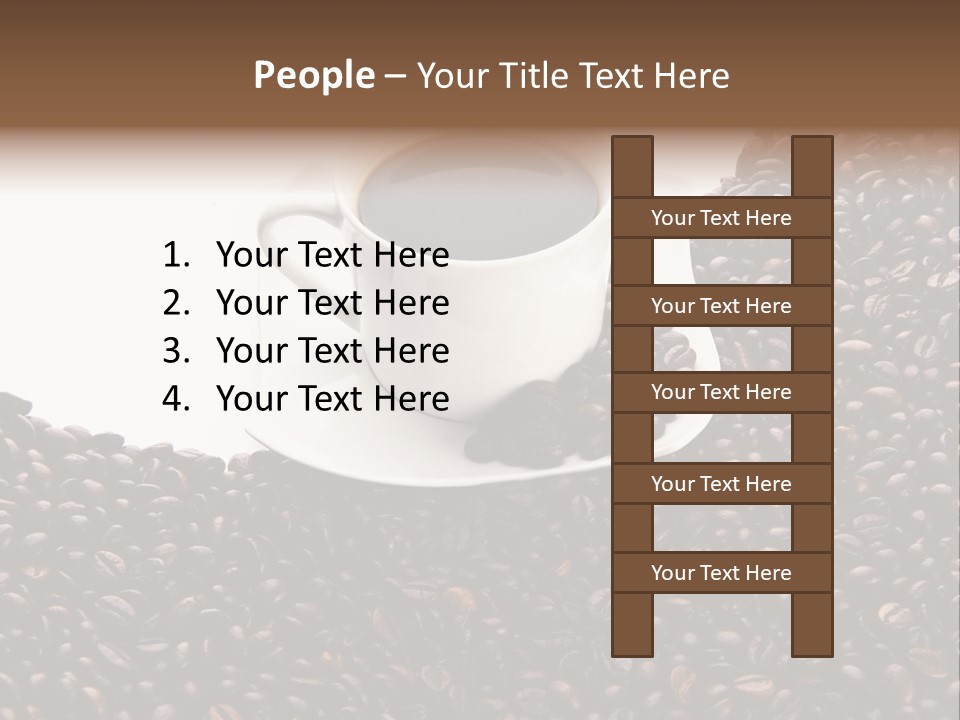White Seed Caffeine PowerPoint Template