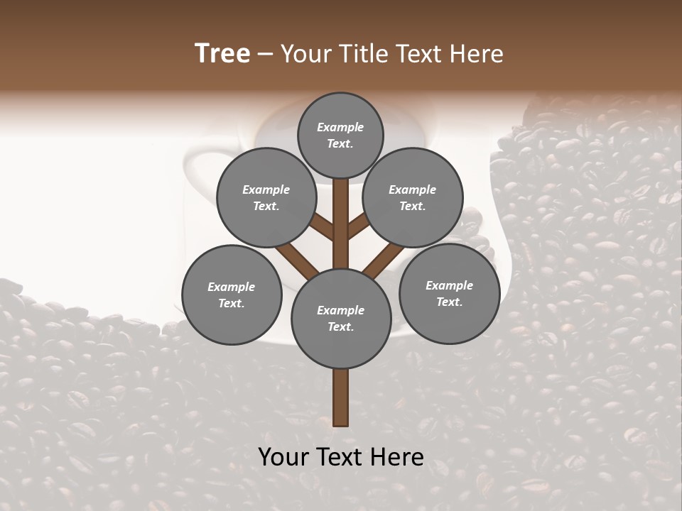 White Seed Caffeine PowerPoint Template