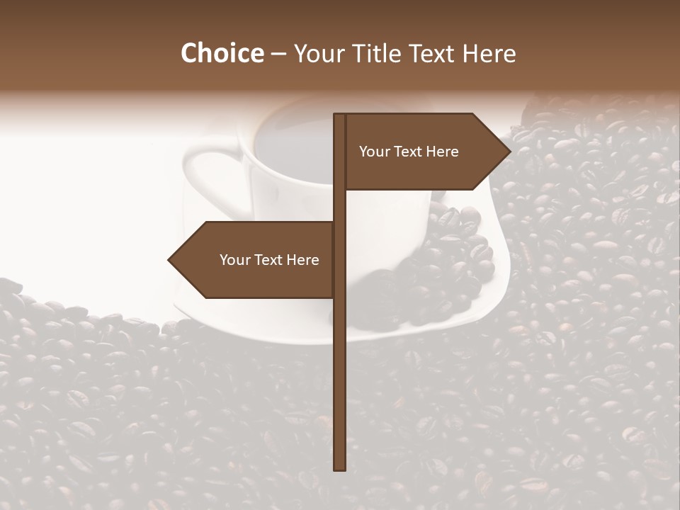 White Seed Caffeine PowerPoint Template