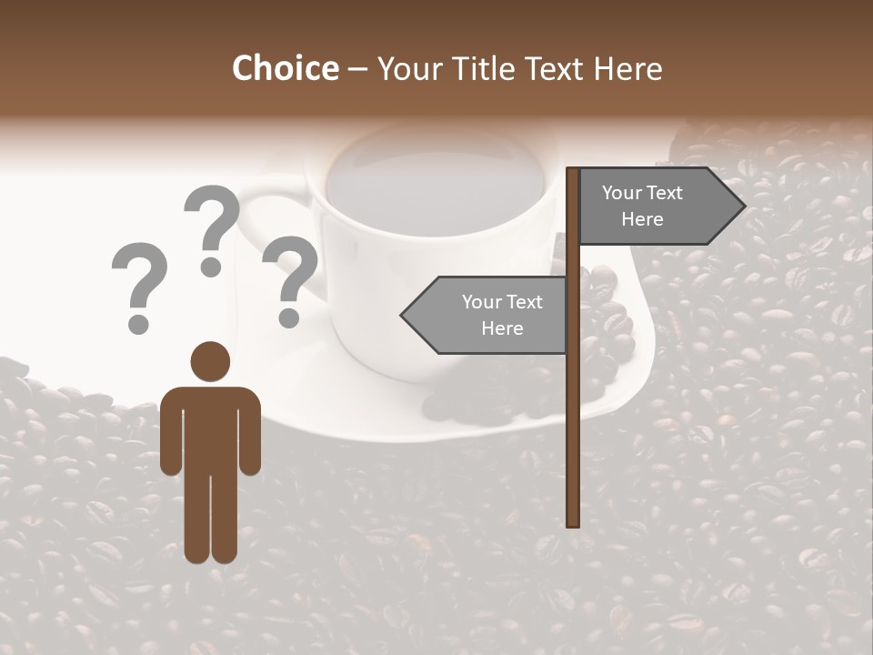White Seed Caffeine PowerPoint Template