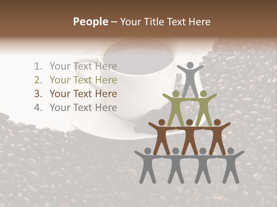 White Seed Caffeine PowerPoint Template