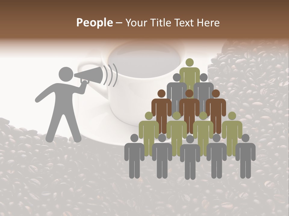 White Seed Caffeine PowerPoint Template