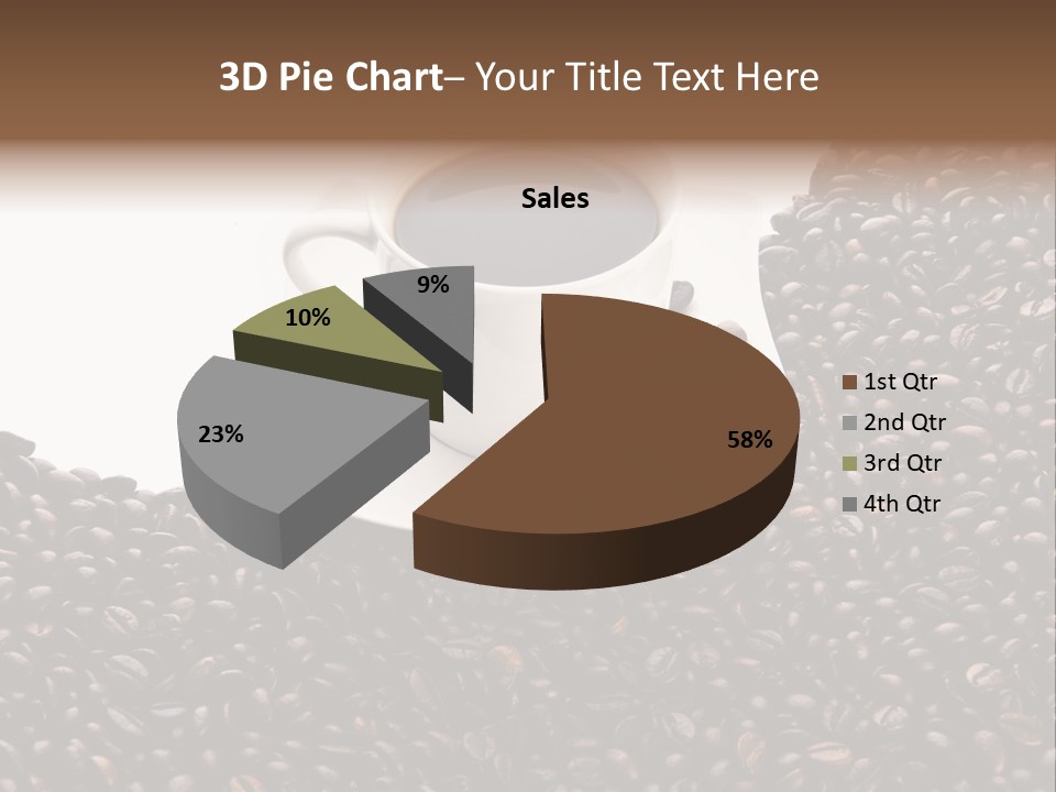 White Seed Caffeine PowerPoint Template