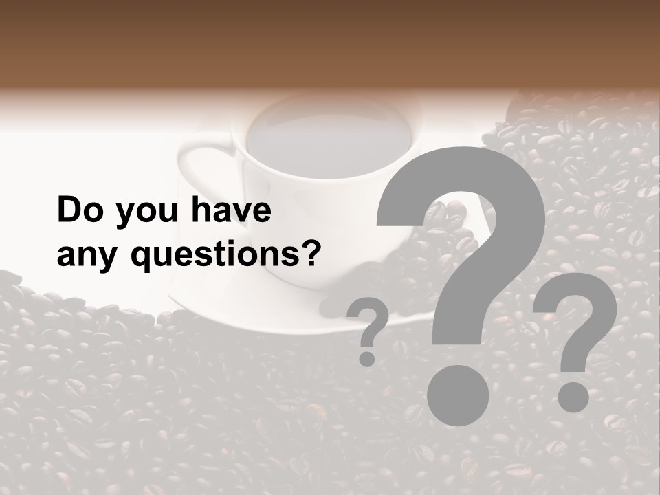 White Seed Caffeine PowerPoint Template