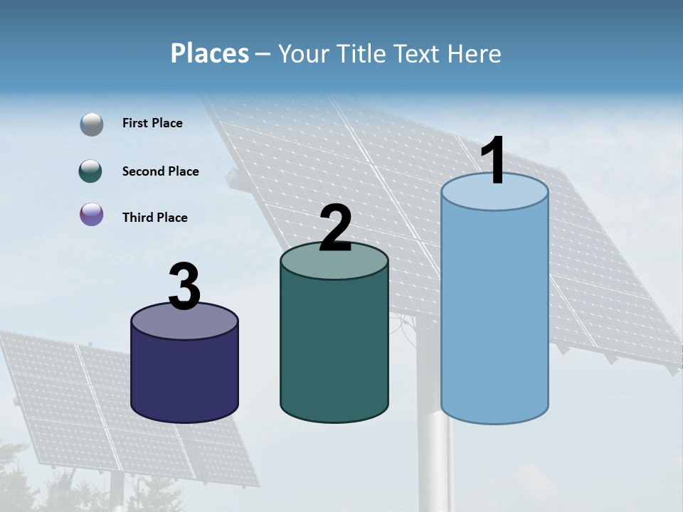 Alternative Energy Metal Sunlight PowerPoint Template