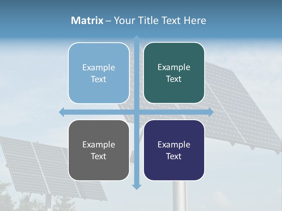 Alternative Energy Metal Sunlight PowerPoint Template