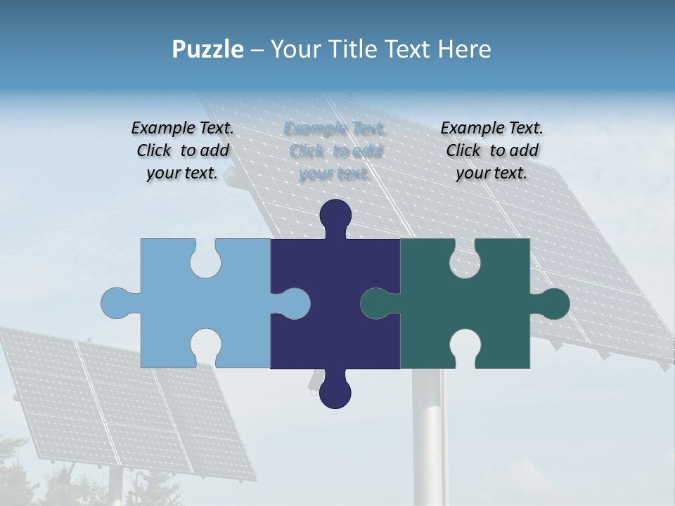 Alternative Energy Metal Sunlight PowerPoint Template