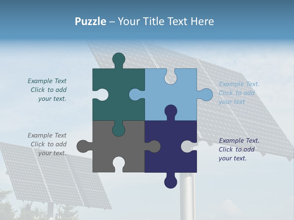 Alternative Energy Metal Sunlight PowerPoint Template