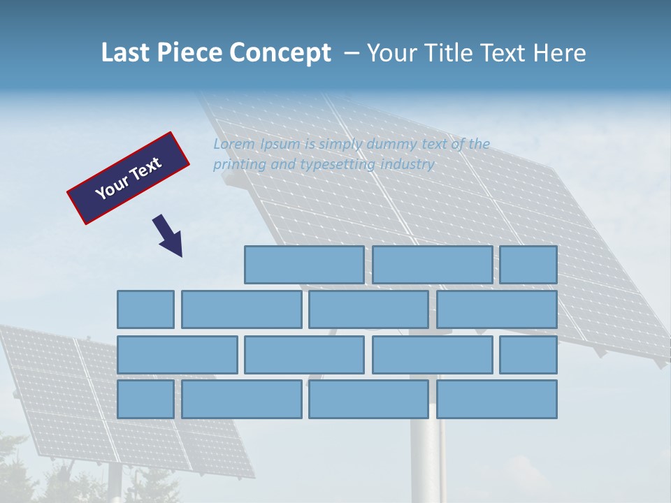 Alternative Energy Metal Sunlight PowerPoint Template