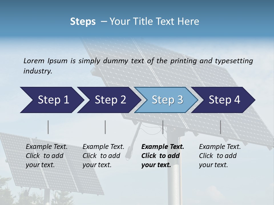 Alternative Energy Metal Sunlight PowerPoint Template