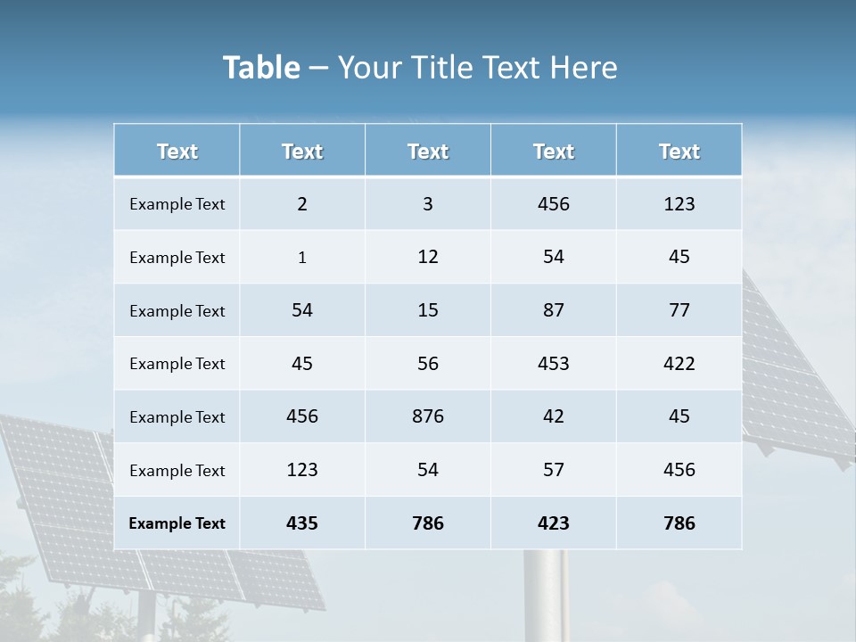Alternative Energy Metal Sunlight PowerPoint Template