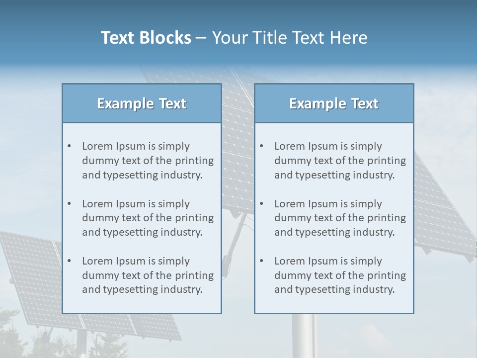 Alternative Energy Metal Sunlight PowerPoint Template