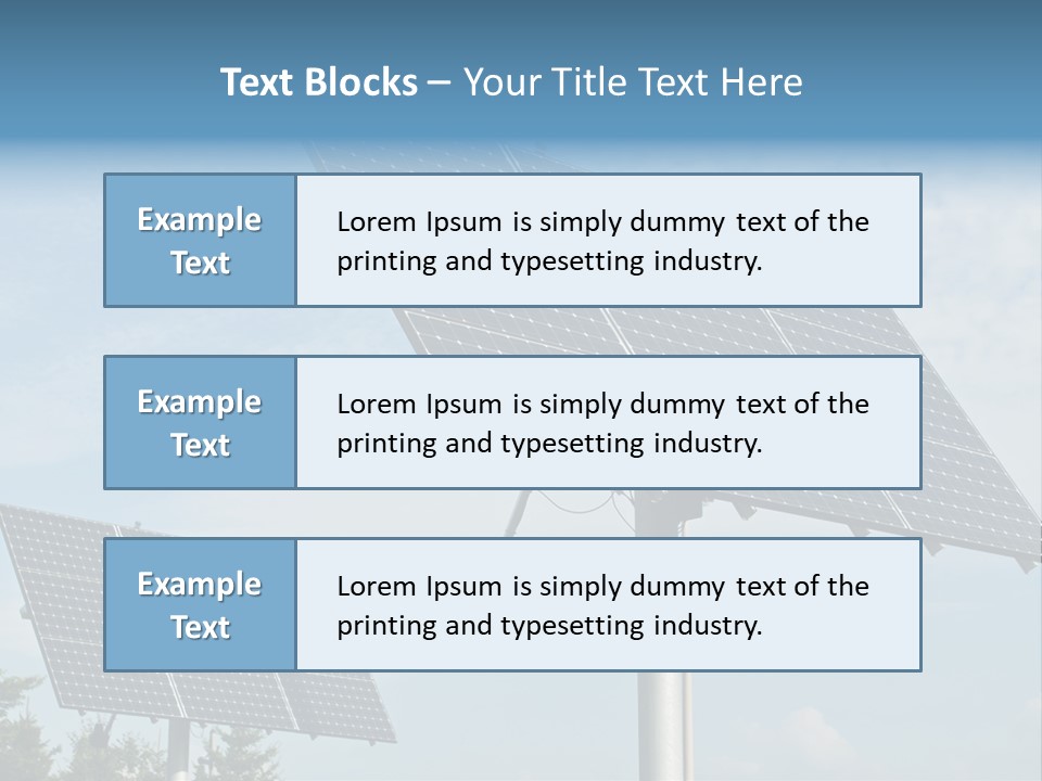 Alternative Energy Metal Sunlight PowerPoint Template
