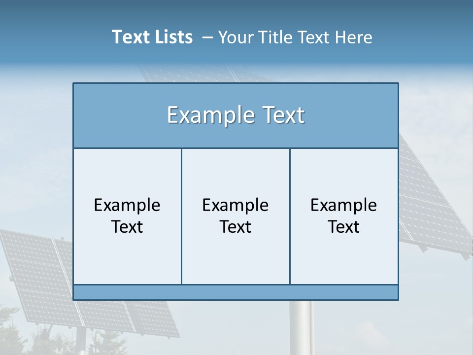 Alternative Energy Metal Sunlight PowerPoint Template
