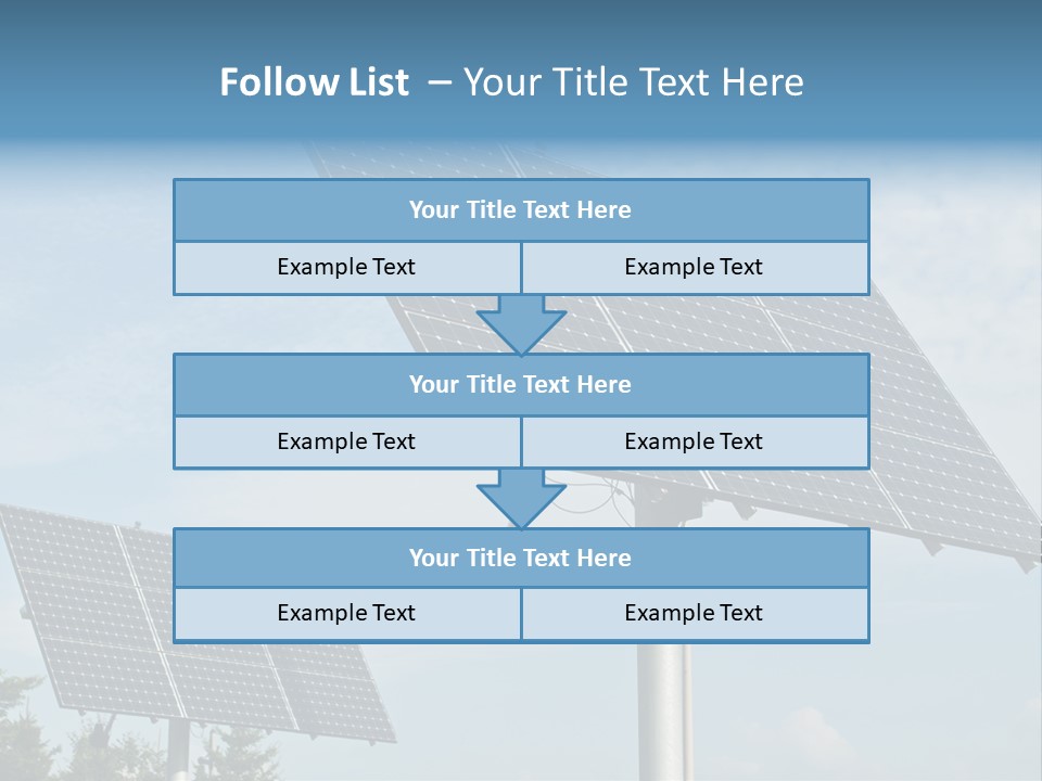 Alternative Energy Metal Sunlight PowerPoint Template