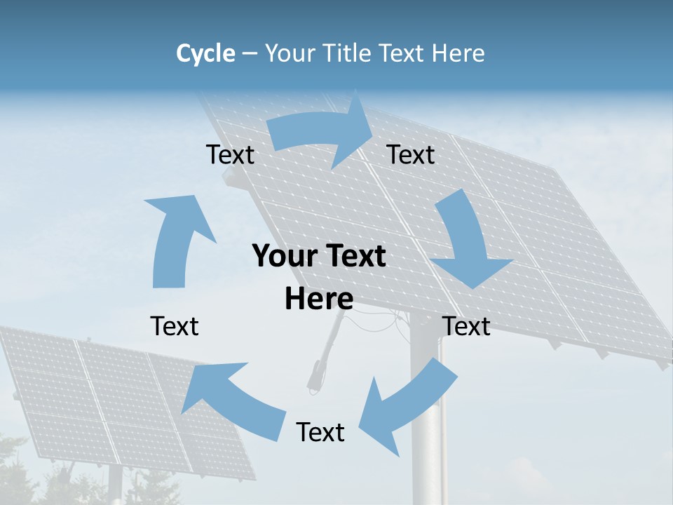 Alternative Energy Metal Sunlight PowerPoint Template