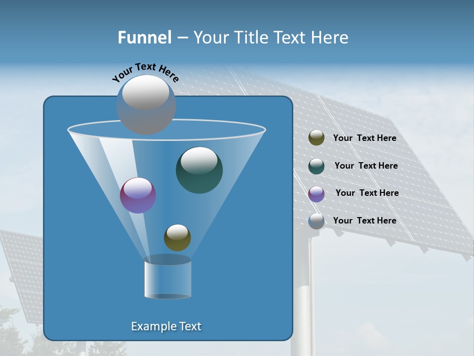 Alternative Energy Metal Sunlight PowerPoint Template