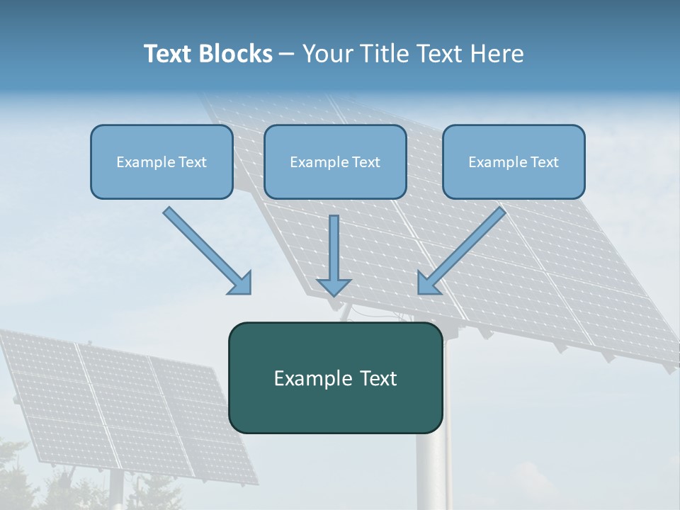 Alternative Energy Metal Sunlight PowerPoint Template