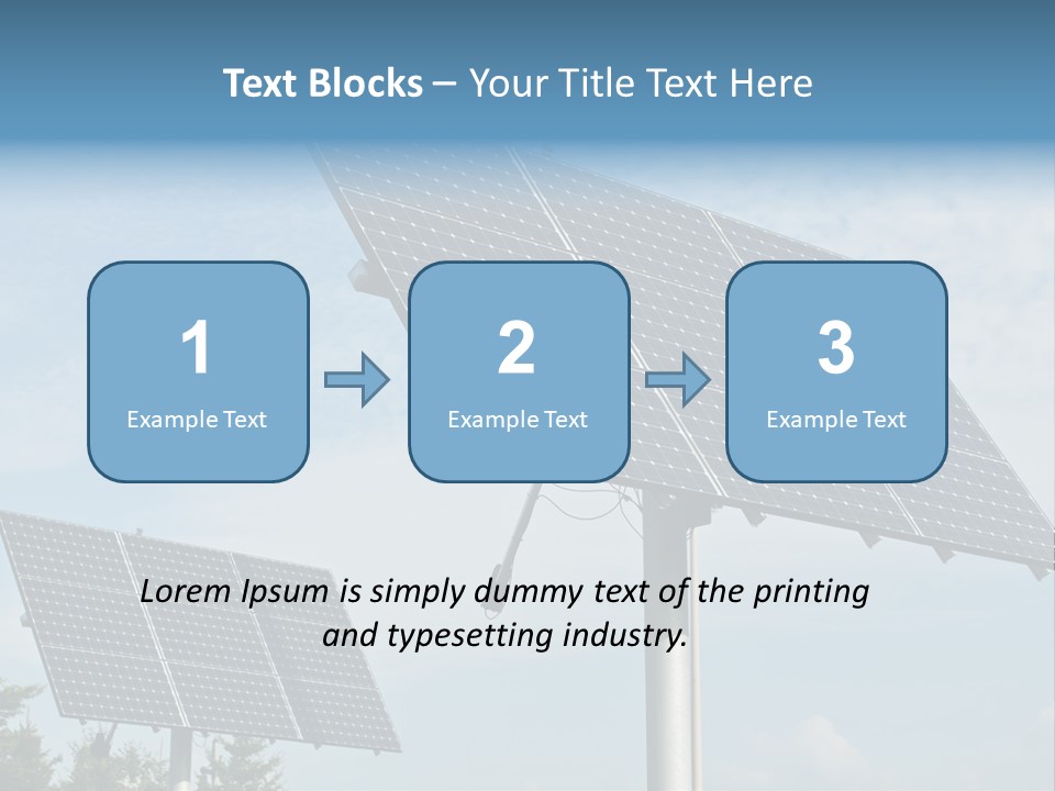 Alternative Energy Metal Sunlight PowerPoint Template