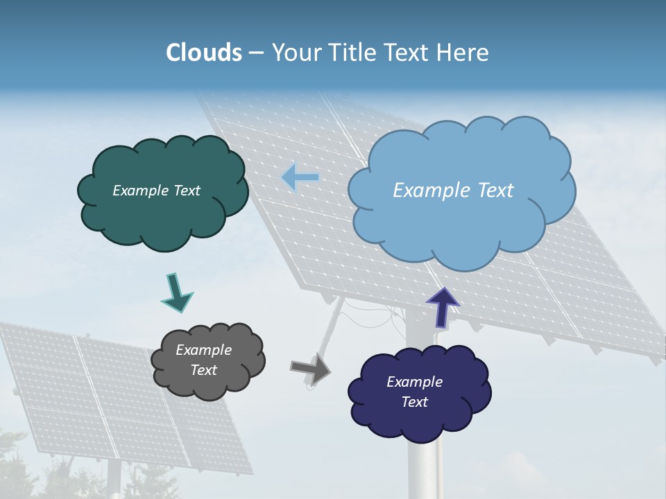 Alternative Energy Metal Sunlight PowerPoint Template