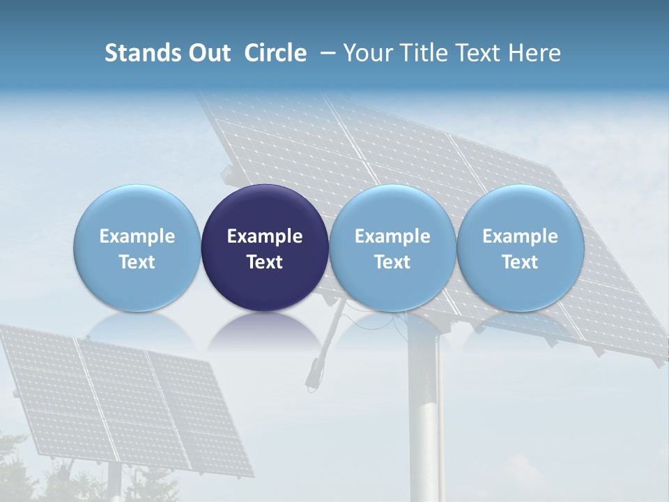 Alternative Energy Metal Sunlight PowerPoint Template