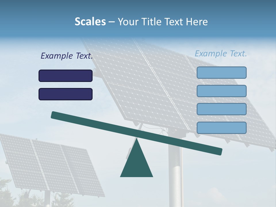 Alternative Energy Metal Sunlight PowerPoint Template