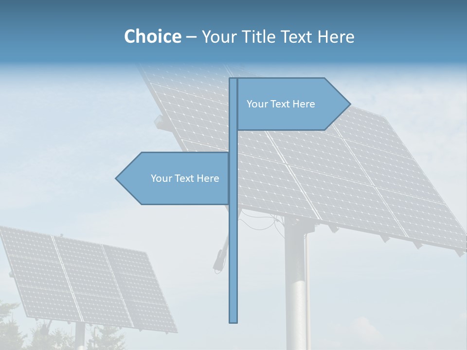 Alternative Energy Metal Sunlight PowerPoint Template