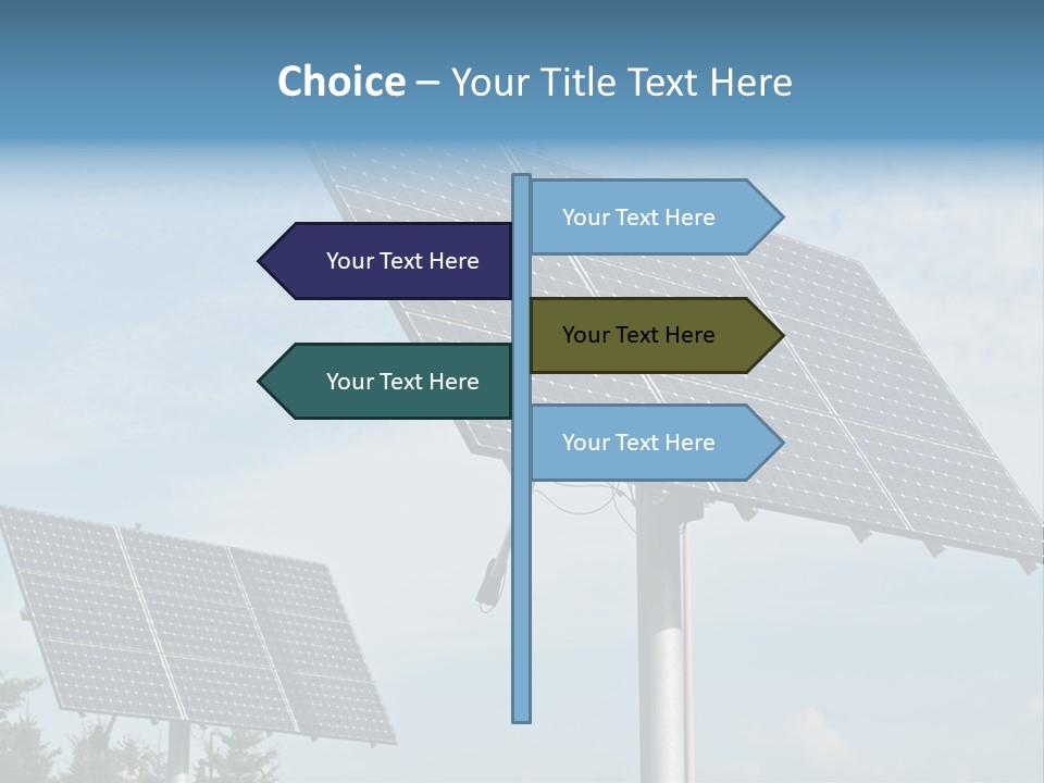 Alternative Energy Metal Sunlight PowerPoint Template