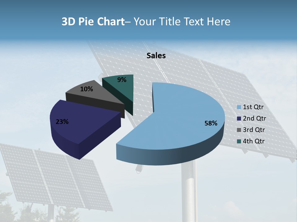 Alternative Energy Metal Sunlight PowerPoint Template