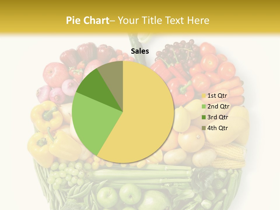 A Group Of Fruits And Vegetables Arranged In The Shape Of A Brain PowerPoint Template