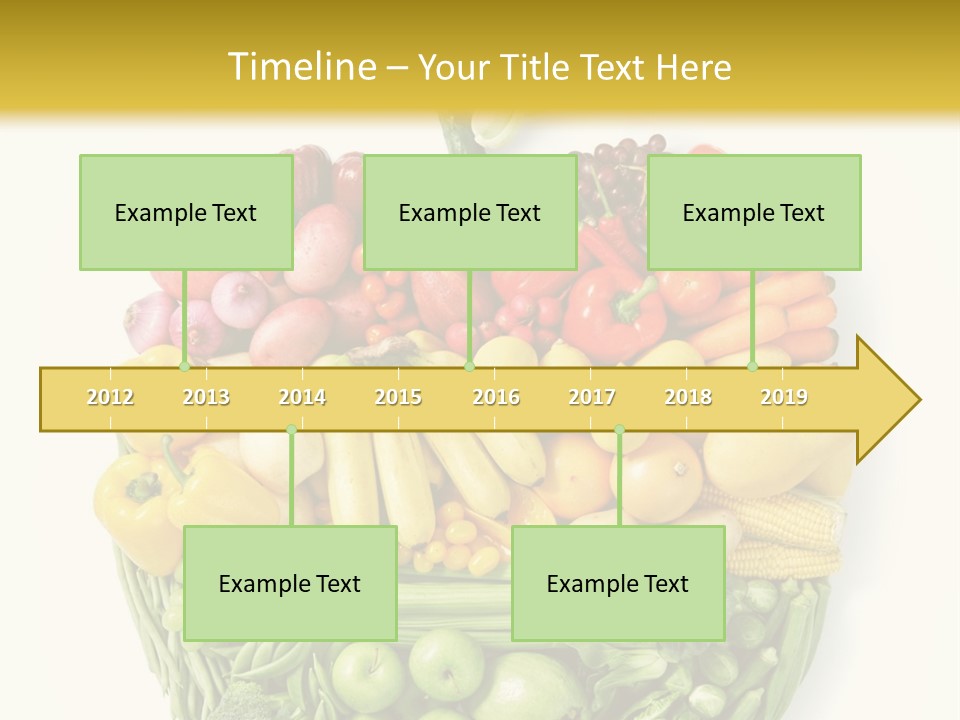 A Group Of Fruits And Vegetables Arranged In The Shape Of A Brain PowerPoint Template