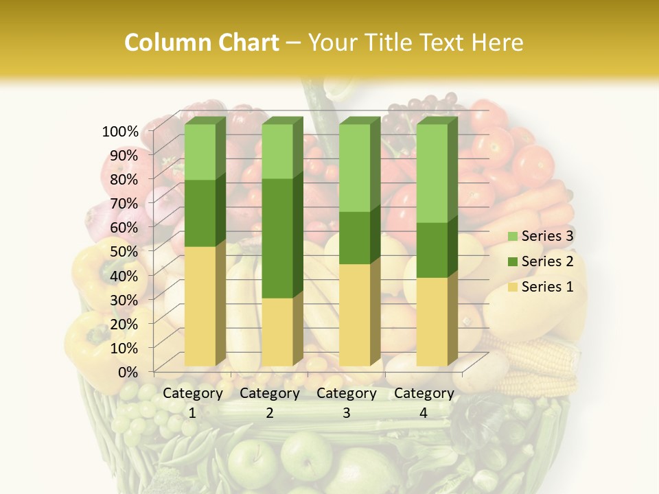 A Group Of Fruits And Vegetables Arranged In The Shape Of A Brain PowerPoint Template