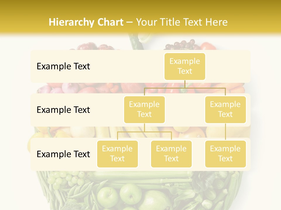A Group Of Fruits And Vegetables Arranged In The Shape Of A Brain PowerPoint Template