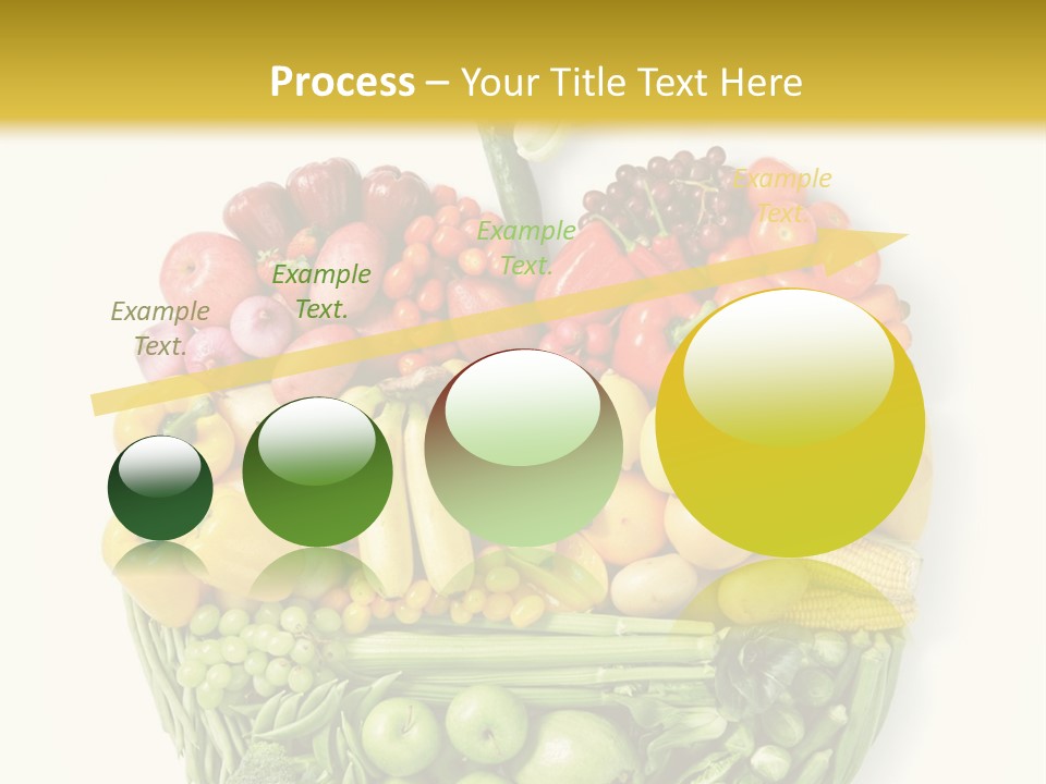 A Group Of Fruits And Vegetables Arranged In The Shape Of A Brain PowerPoint Template