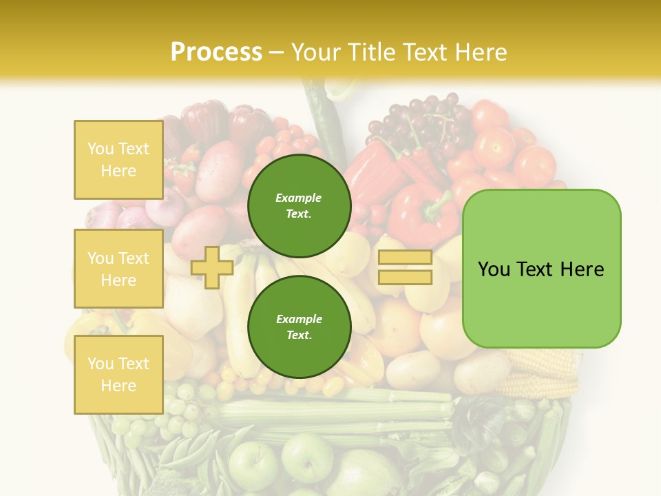 A Group Of Fruits And Vegetables Arranged In The Shape Of A Brain PowerPoint Template