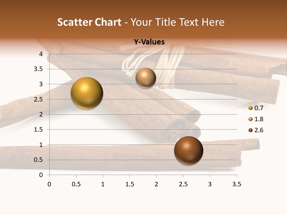 A Pile Of Cinnamon Sticks On A White Background PowerPoint Template