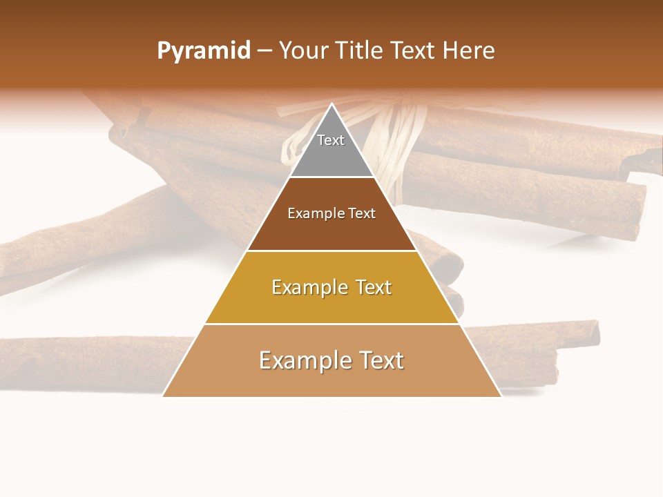 A Pile Of Cinnamon Sticks On A White Background PowerPoint Template