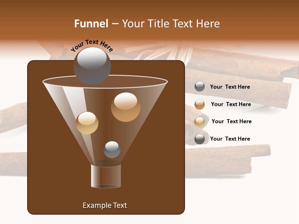 A Pile Of Cinnamon Sticks On A White Background PowerPoint Template