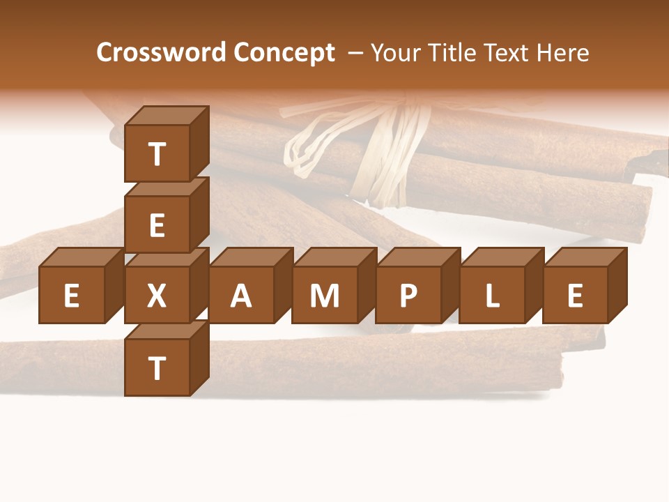 A Pile Of Cinnamon Sticks On A White Background PowerPoint Template