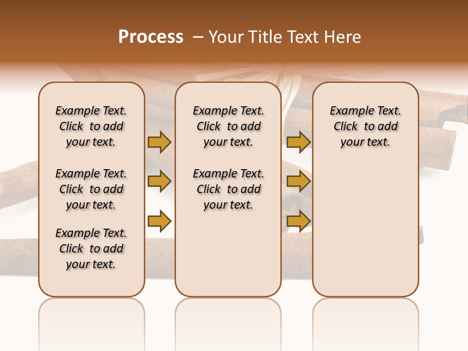 A Pile Of Cinnamon Sticks On A White Background PowerPoint Template