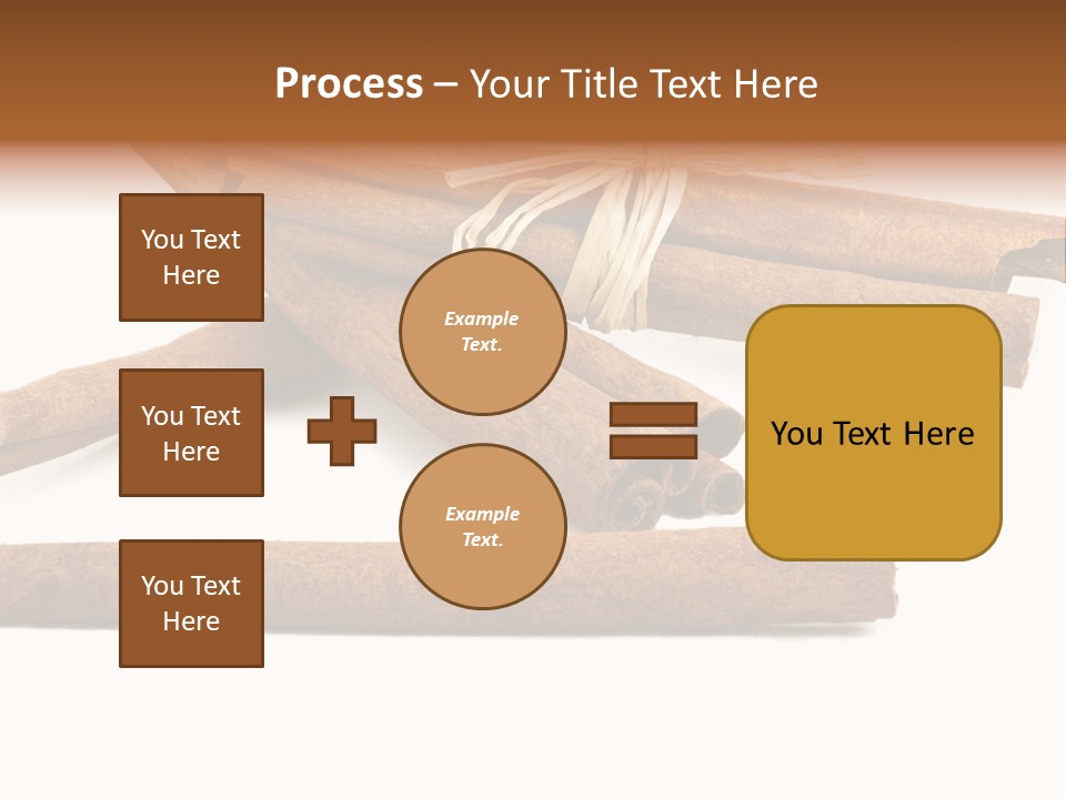 A Pile Of Cinnamon Sticks On A White Background PowerPoint Template