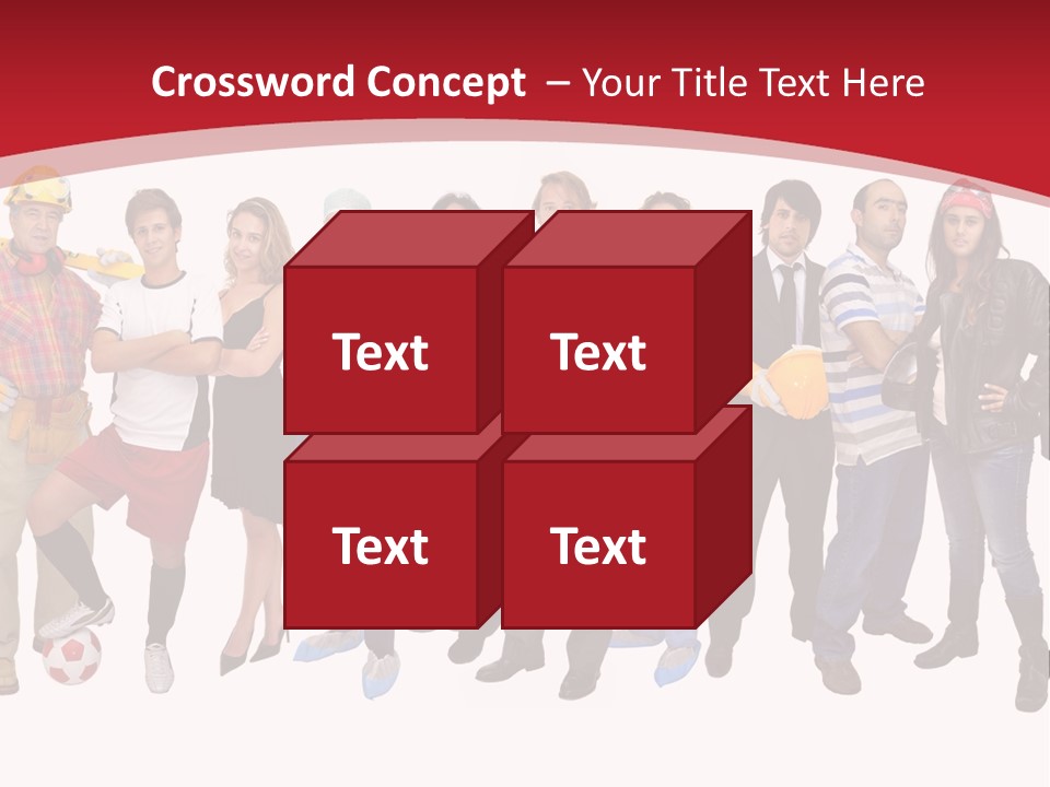 Crowd Worker Lots PowerPoint Template