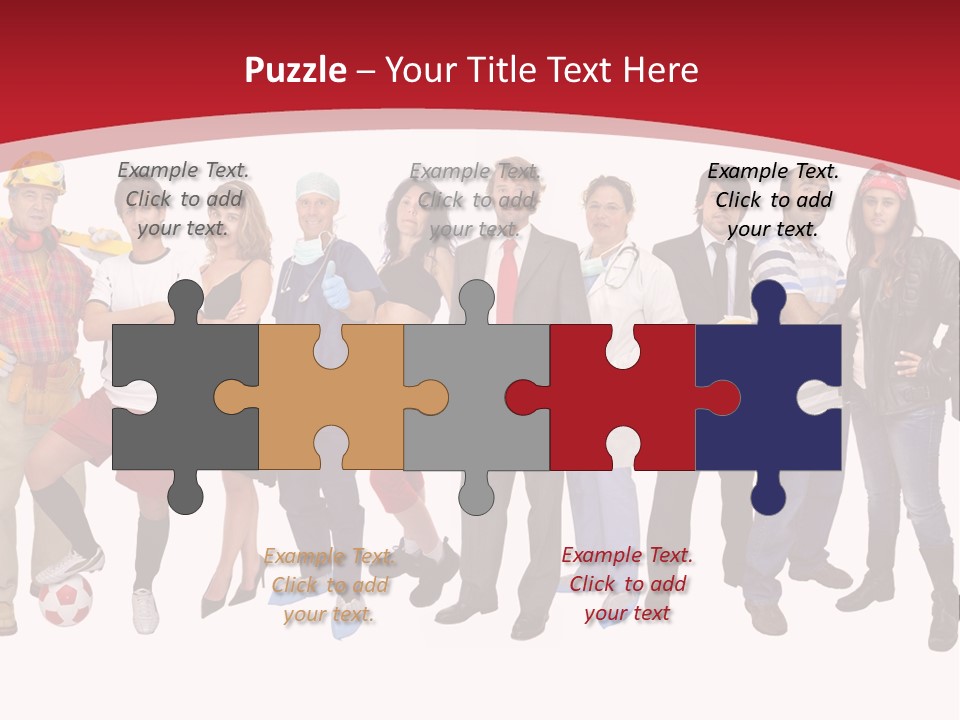 Crowd Worker Lots PowerPoint Template